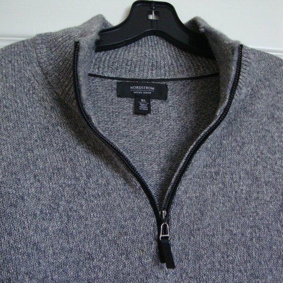 Nordstrom Sweaters Mens Light Grey Half Zip Sweater Poshmark